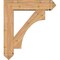 Ekena Millwork Westlake Arts and Crafts Smooth Bracket w/ Offset Brace, Western Red Cedar, 7 1/2"W x 30"D x 34"H BKT0806X30X34WTL03SWR - alternate 3